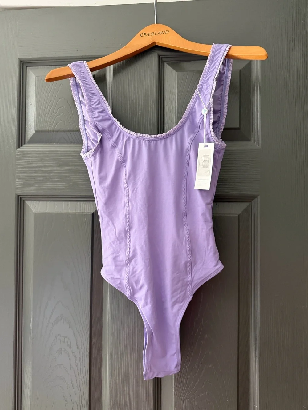 Frankie's Bikinis Kyle Lavender Scoop One-Piece Swimsuit